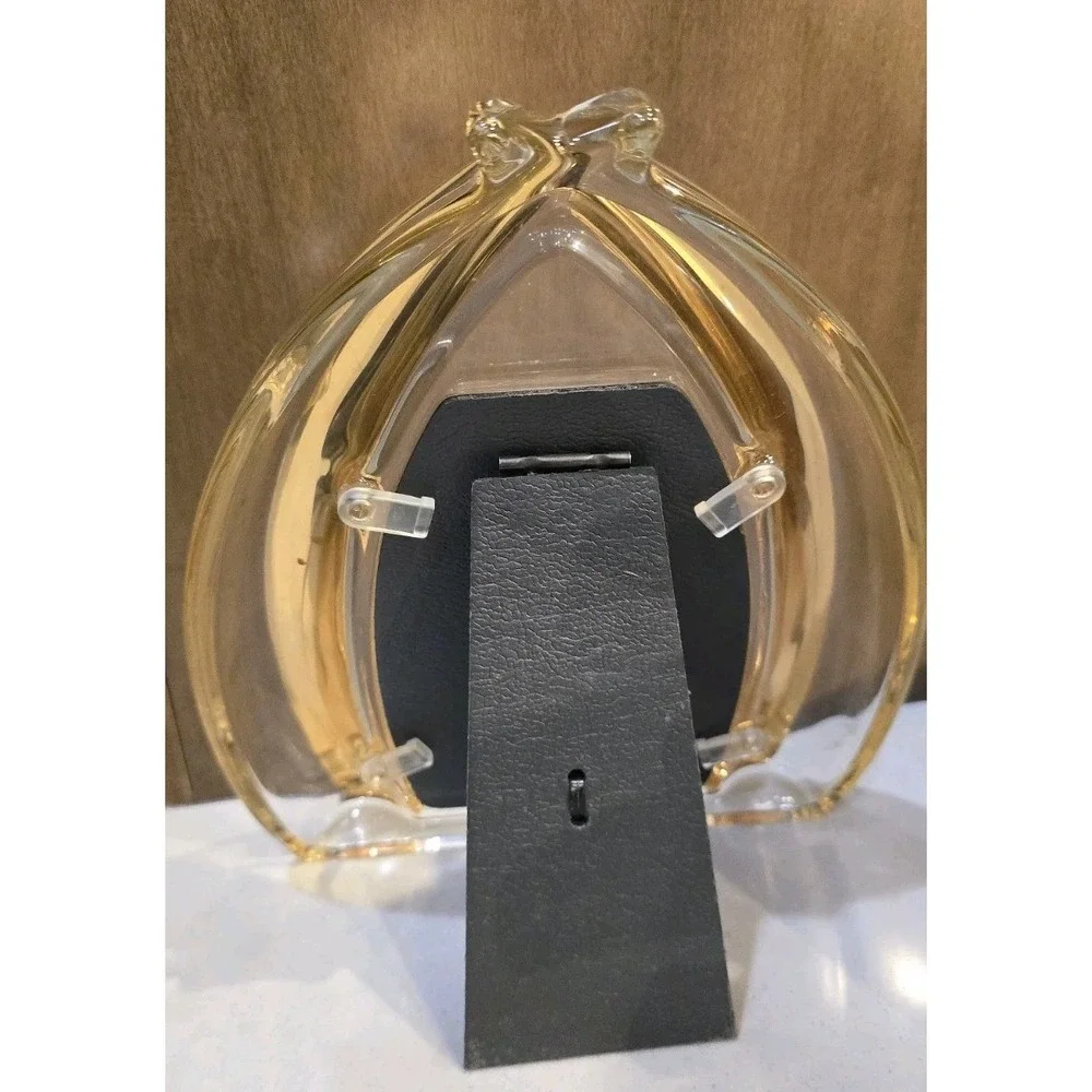 Mikasa Crystal Arch Picture Frame Gold Accents Elegant Wedding Home Decor 4x6‎